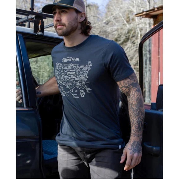 The Landmark Project NPS national parks map tee sz XL - Picture 1 of 7